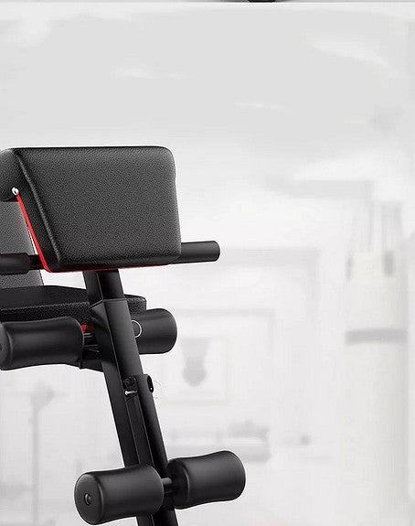 4-i-1 træningsbænk - Rygstrækker, biceps curl, mavebøjninger