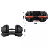 Justerbar hantel 24 kg